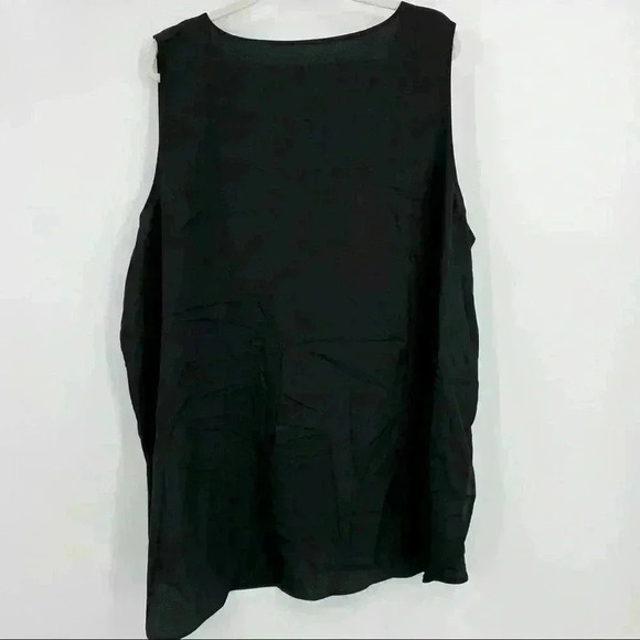 Lane Bryant Black Sleeveless Top W/Pocket Sz 26/28 - Picture 2 of 9